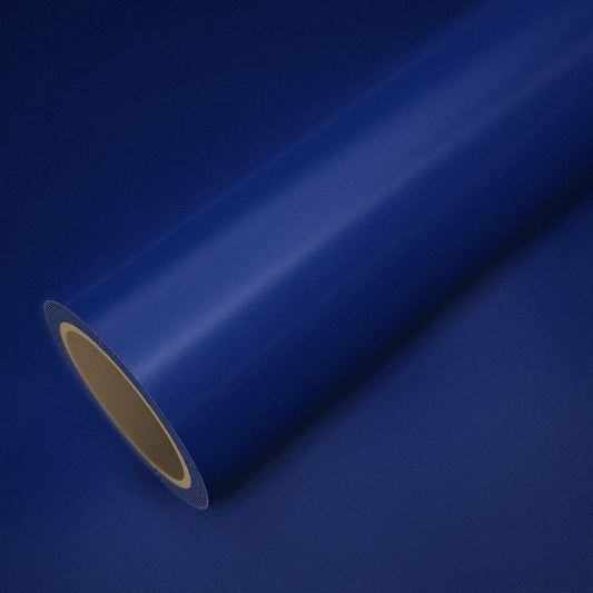 Rol blauw metallic op een vel van dezelfde folie