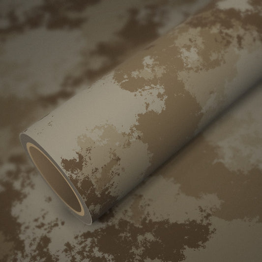 Rol camouflage zand op een vel van dezelfde folie