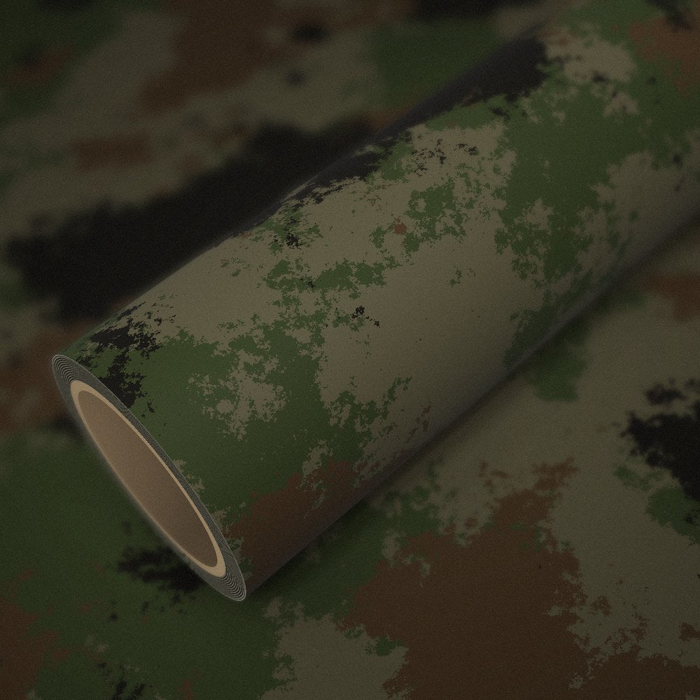 Rol camouflage klassiek op een vel van dezelfde folie