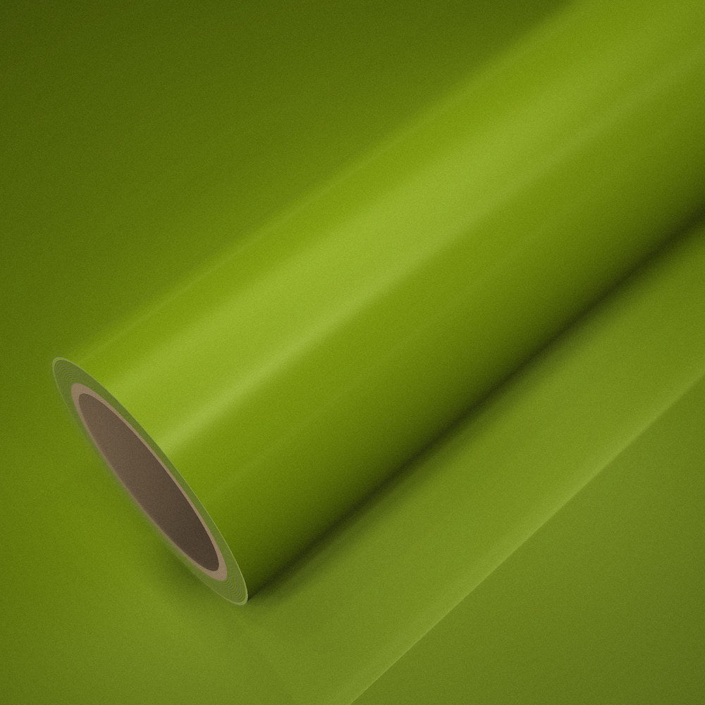 Rol ICR® fluorescerend geelgroen glans op een vel van dezelfde folie