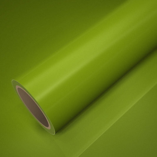 Rol ICR® fluorescerend geelgroen glans op een vel van dezelfde folie
