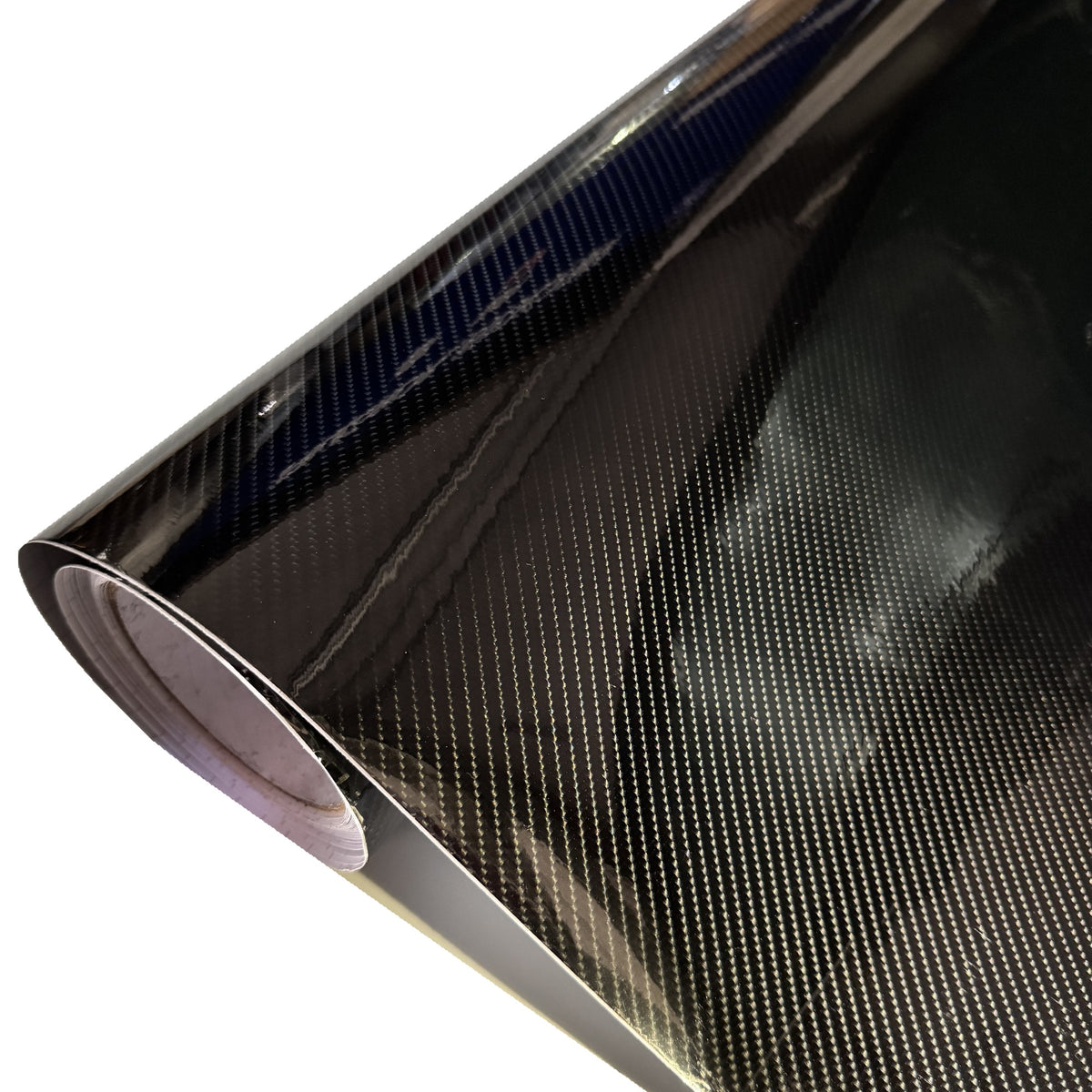 Rol carbonfolie zwart glans Premium 5D met hoogglans afwerking