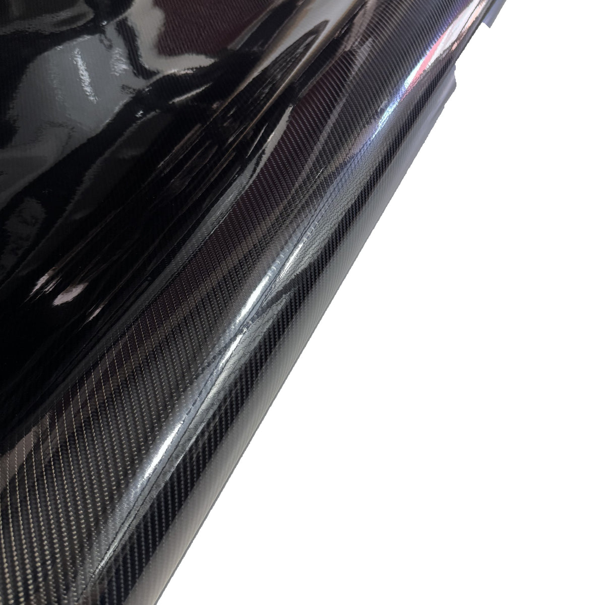 Glans van carbonfolie zwart Premium van dichtbij
